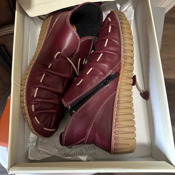 Spring Step Nespea Booties for Women Waterproof Leather Shoes w/ Zipper Closure - Picture 4 of 15